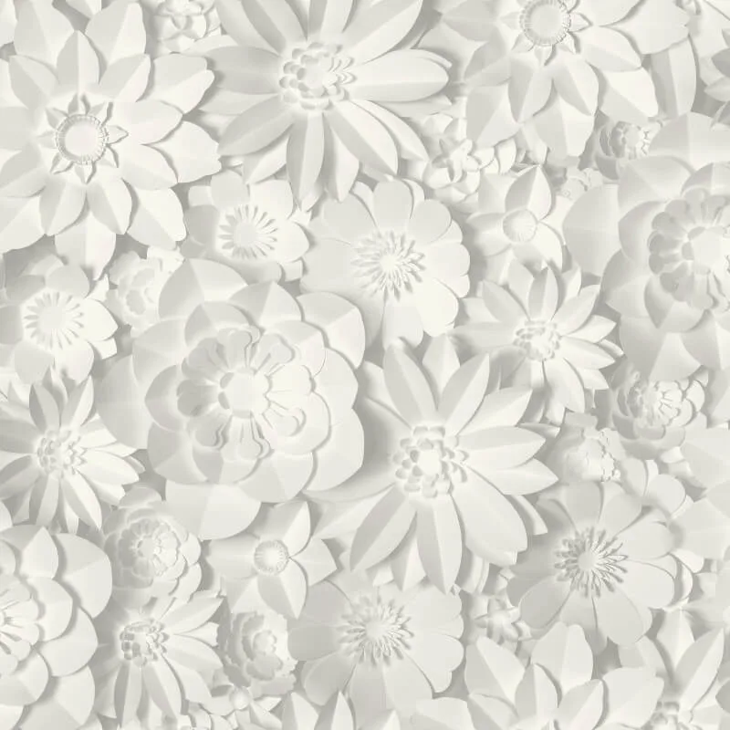 3d white flower wallpaper