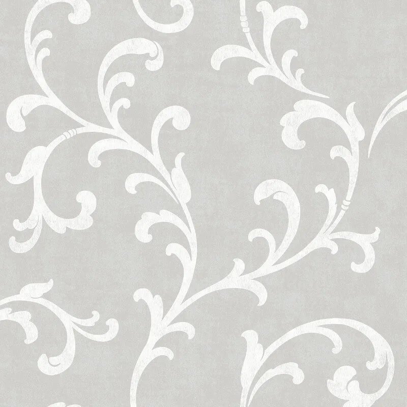 silver scroll wallpaper