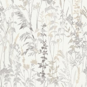 Erismann Cottage Leaf Meadow Cream Wallpaper - 10258-14