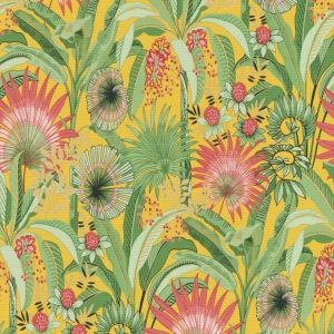 Erismann Martinique Tropical Yellow Multi Wallpaper - 10390-20