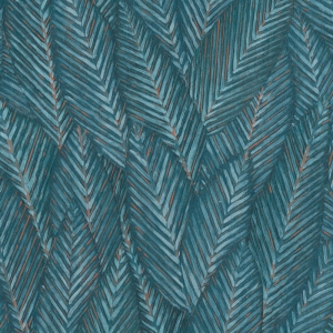 Erismann Palm Leaves Foliage Teal Wallpaper - 10391-19