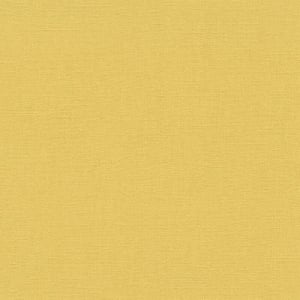 High-resolution flat swatch of Erismann Wall Stories yellow wallpaper showing the fine textured grain.