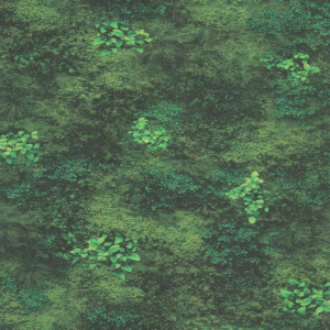 High-resolution flat swatch of Erismann Shades of Moss wallpaper showing the green foliage textured pattern.