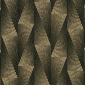 Erismann Shift Geometric Black/Gold Metallic Wallpaper - 10526-15