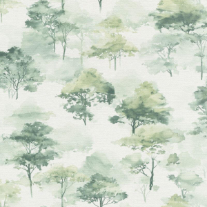 Erismann Lightwood Tree Green Wallpaper - 10557-07