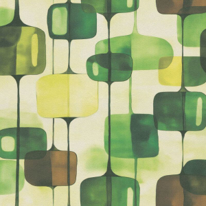High-resolution flat swatch of Erismann Modula Lights wallpaper showing the green multi textured pattern.