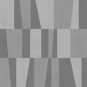 Midbec Design Art Deco Square Silver/Grey Wallpaper - 12014