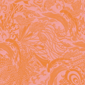 Ted Baker Fantasia Eastern Tide Orange/Pink Wallpaper - 12613