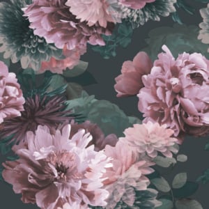 Lipsy London Issey Floral Green/Blush Wallpaper - 144061