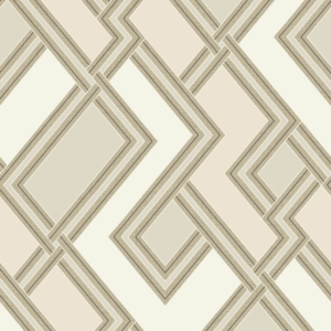 Grandeco Asperia Fabric Geometric White/Cream Wallpaper - 177505