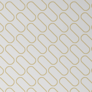 Catherine Lansfield Linear Curve White/Gold Metallic Wallpaper - 206504