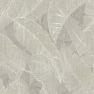 Belgravia Decor Anaya Leaf Grey Wallpaper - 2142