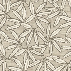 Belgravia Decor Grasscloth Leaf Beige Wallpaper - 2349