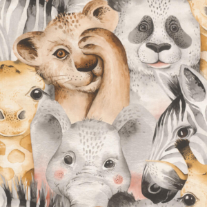 Rasch Bambino Zoo Animals Multi Wallpaper - 252521