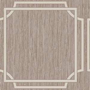 Belgravia Decor Grasscloth Geometric Natural Wallpaper - 2916