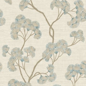 Rasch Sumatra Ginkgo Floral Teal Wallpaper - 316018