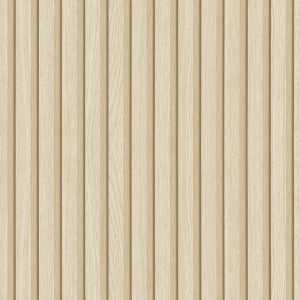 Galerie Eden Wood Panelling Beige Wallpaper - 33957