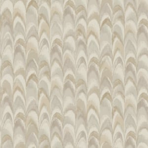 Holden Decor Ruba Geometric Beige/Cream Metallic Wallpaper - 36133