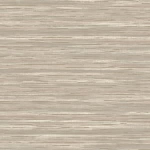Holden Decor Vardo Grasscloth Plain Taupe Metallic Wallpaper - 36211