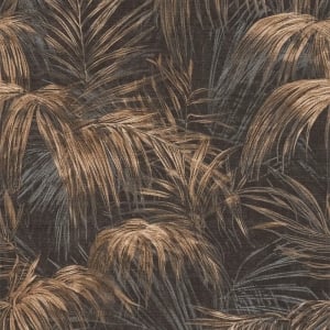 Michalsky Living Palm Leaf Motif Brown/Beige Wallpaper - 39981-2