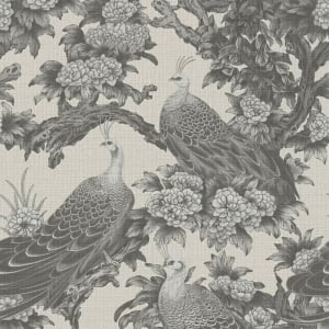 Michalsky Living Peacock Garden Grey/Beige Wallpaper - 39982-3