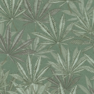Michalsky Living Layered Palm Leaves Green Wallpaper - 39984-1