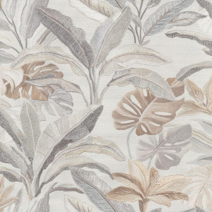 Rasch Sofia Vasari Leaf Oyster Wallpaper - 400631