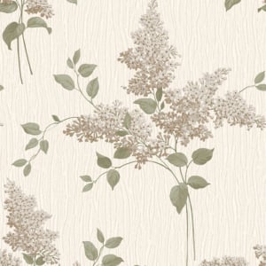 Belgravia Decor Tiffany Fiore Floral Cream/Sage Wallpaper - 41340
