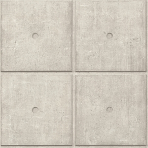 Rasch Concrete Blocks Pale Grey Wallpaper - 499421