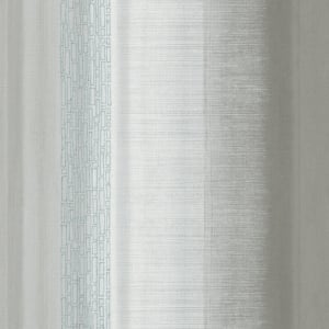 Galerie Tall Faded Stripe Silver/Taupe Metallic Wallpaper - 59343