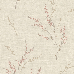 Belgravia Decor Carmella Tree Blossom Pink Wallpaper - 7153