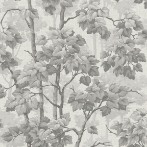 Belgravia Decor Giorgio Tree Soft Silver Metallic Wallpaper - 8117