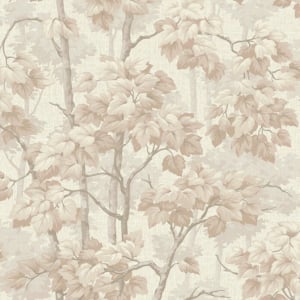 Belgravia Decor Giorgio Tree Natural Metallic Wallpaper - 8118
