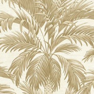Belgravia Decor Palm Tree Gold Metallic Wallpaper - 9003