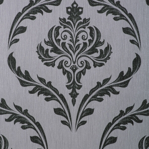 Debona Crystal Damask Silver/Black Glitter Wallpaper - 9032