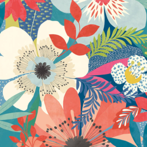 Ohpopsi Floral Riot Indigo Wallpaper - CEP50104W