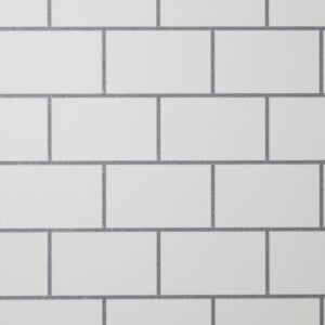 Crown Metro Tile White/Silver Metallic Wallpaper - M1634