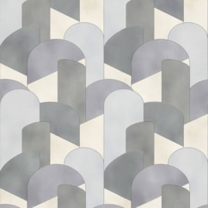 Elle Decoration 3D Geometric Grey/Silver/Beige Glitter Wallpaper - 10155-10