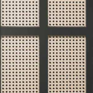 Fine Decor Cane Panel Black Wallpaper - FD42998 