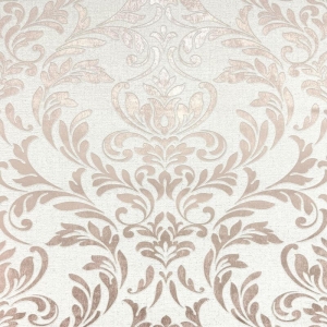 Fine Decor Azara Damask Rose Metallic Wallpaper - FD43989