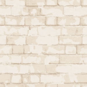 Galerie Nostalgie Brick Wall Cream/Beige Wallpaper - G56213