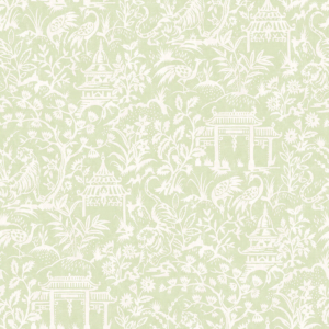 Galerie Garden Toile Green Wallpaper - G78509