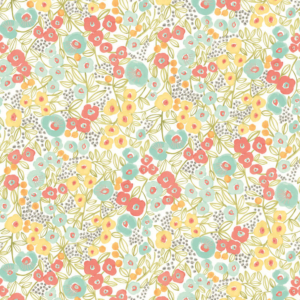 Ohpopsi Glasshouse Flora Ditsy Coral/Sky Wallpaper - GHS50115W