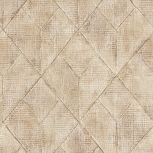 Grandeco Andros Geometric Natural Wallpaper - A47506
