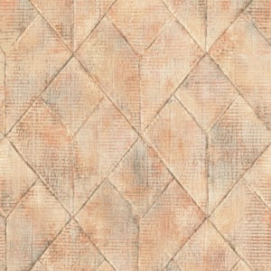 Grandeco Andros Geometric Orange Wallpaper - A47505