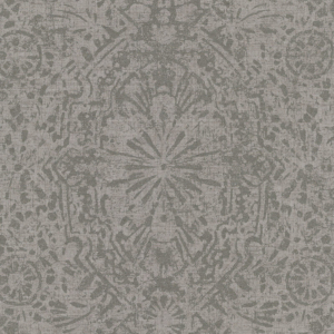 Grandeco Zareen Damask Charcoal Metallic Wallpaper - EE3106