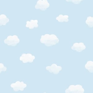 Holden Decor Cloudy Sky Blue/White Wallpaper - 90991