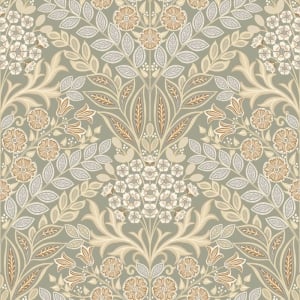 Grandeco Icon Belvedere Floral Taupe Wallpaper - IC2102