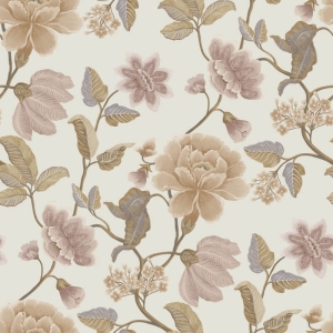 Grandeco Icon Celia Floral Trail Beige Wallpaper - IC3101