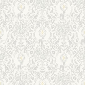 Grandeco Jack N Rose Lapin Animals Grey Wallpaper - JS3311